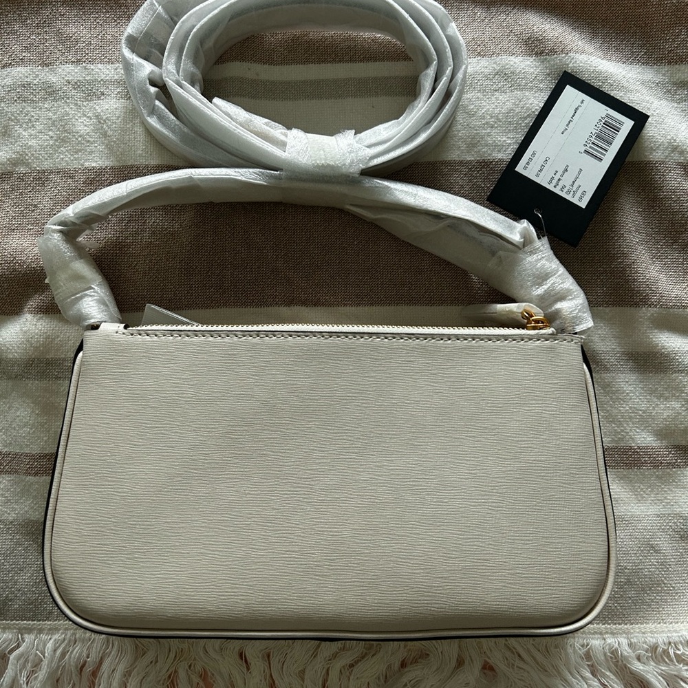 NWT Kate Spade Morgan Leather Bag in Parchment with Long and Short Handles - Picture 2 of 5